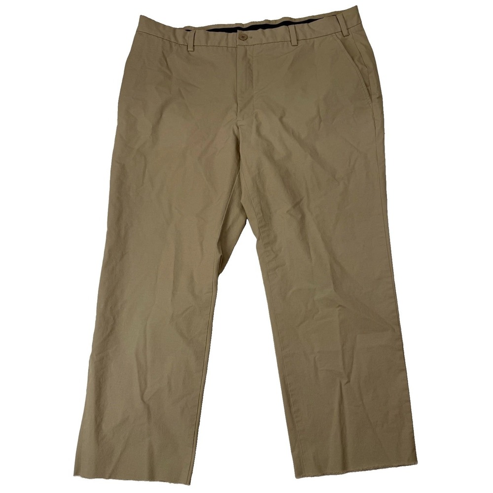 Vineyard Vines OTG Pants Mens 42x32 Beige On-The-Go Chino Stretch Performance